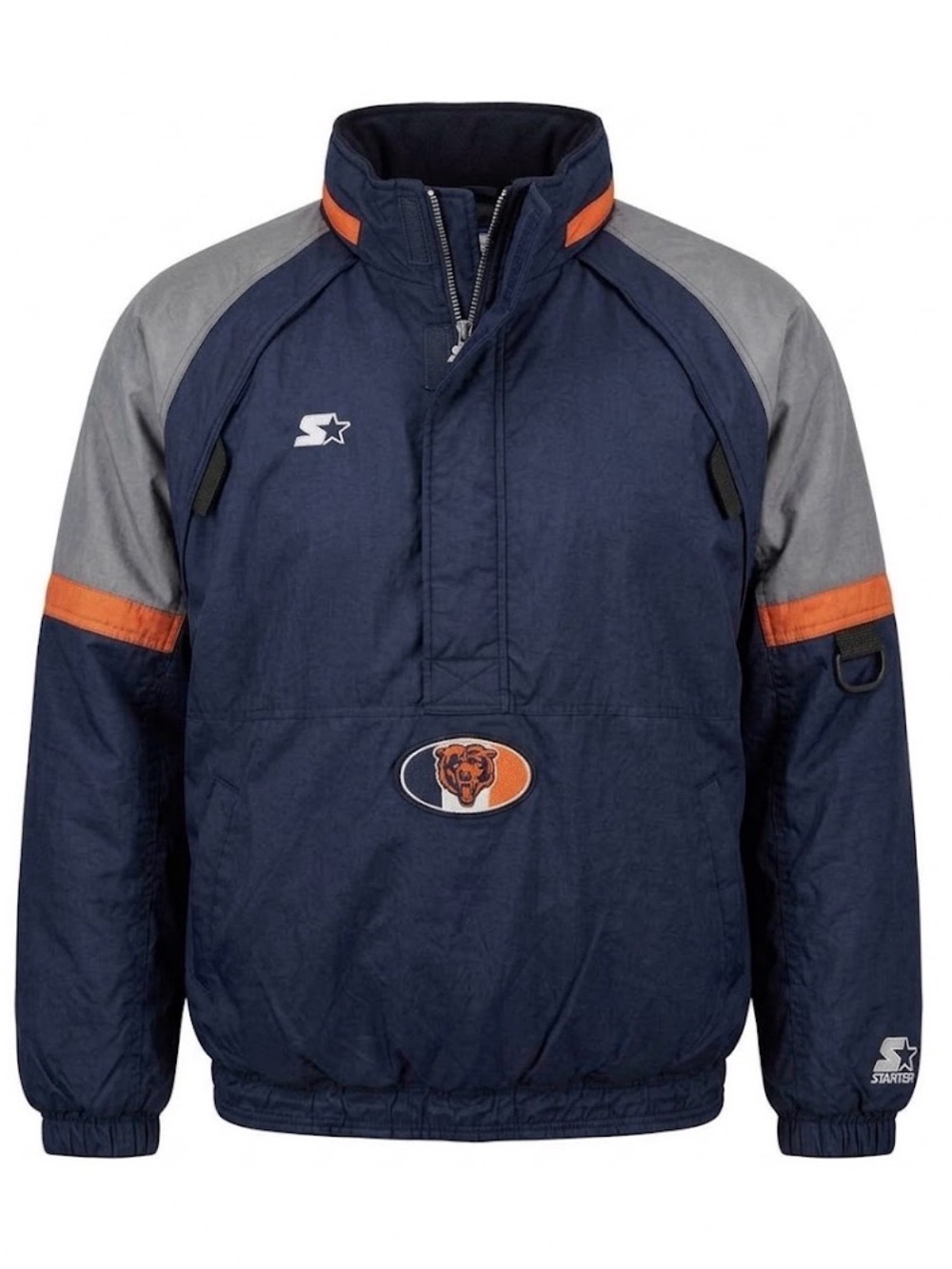 STARTER - Chicago Bears Pullover Jacket with Team Patch